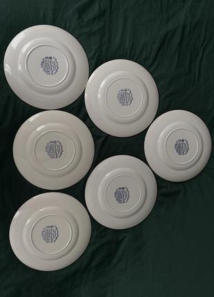 Комплект з 7 круглих тарілок royal tudor ware, англія.5 фото