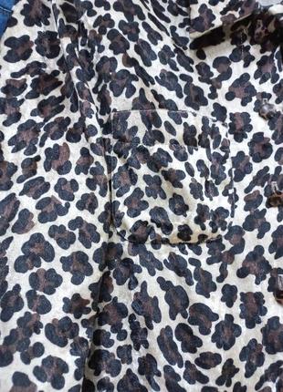Сорочка рубашка леопардовий принт узор4 фото