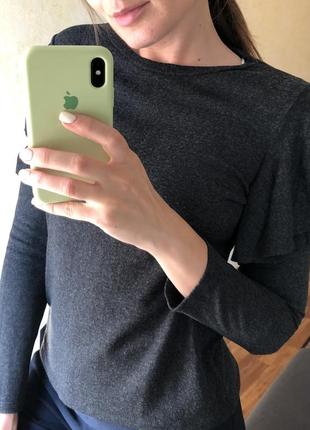 Базовая трикотажная кофта лонгслив zara mango h&m