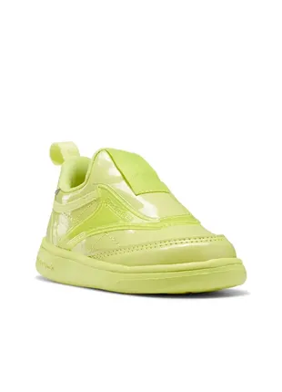 Детские кроссовки reebok club c iii slip on shoes light green color1 фото