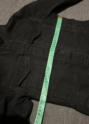 Джинсовка чорна джинсова куртка2 фото