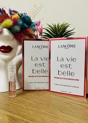 Оригінал пробник парфум парфумована вода lancome la vie est belle rose extraordinaire1 фото