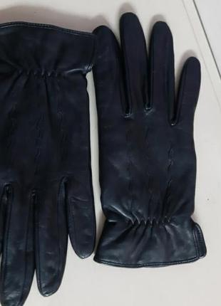Кожаные черные перчатки на подкладке германия5 фото