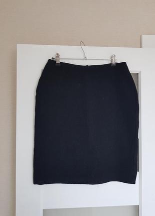 Качественная базовая юбка чистая шерсть marks &amp;spencer1 фото
