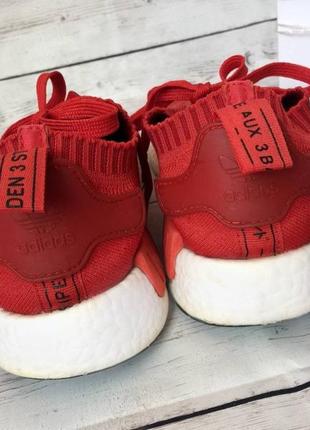 Adidas nmd runner red красные кроссовки демисезонные весна осень спортивные7 фото