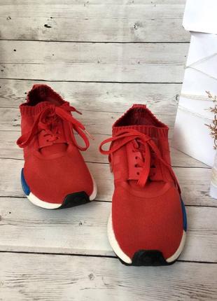 Adidas nmd runner red червоні кросівки демісезонні весна осінь спортивні6 фото