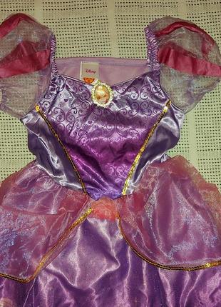Костюм сукня принцеса рапунцель на 7-8років3 фото