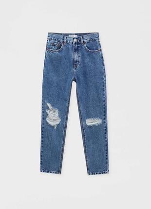 Стильні джинси mom pull&bear 🩵🩵4 фото