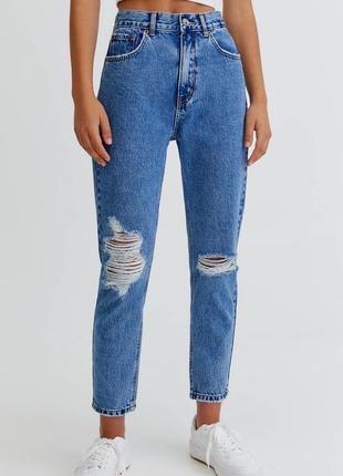 Стильні джинси mom pull&bear 🩵🩵3 фото