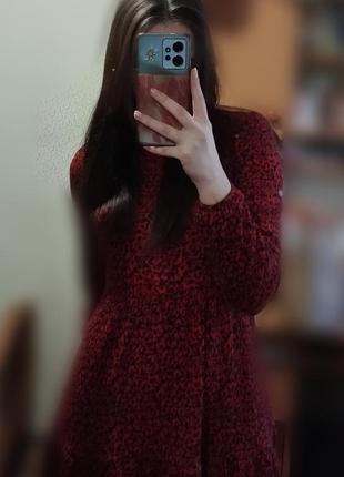 Платье красное)2 фото