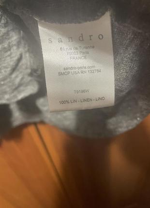 Льняная футболка sandro3 фото