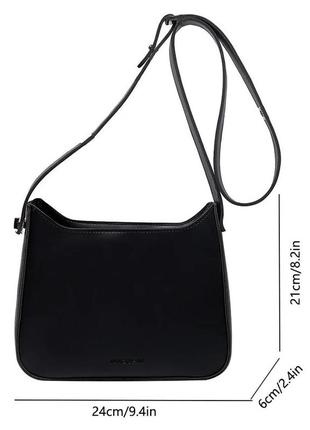 Женская сумка "сабрина" черная. сумочка через плечо черного цвета6 фото