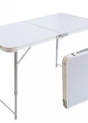 Розкладний стіл — валіза з 4 стільцями folding table для пікніка, риболовлі, дачі, 120х60 см10 фото