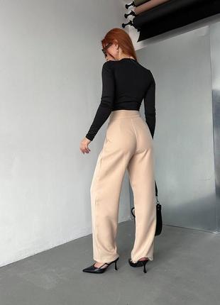Стильні класичні базові брюки штани палаццо2 фото