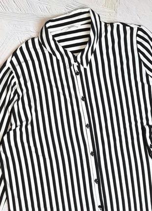 💝2+1=4 стильна біла трикотажна блуза блузка в смужку tu, розмір 56 - 589 фото