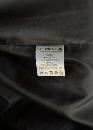 Пальто з вмістом вовни fashion union великобританія7 фото