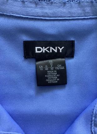 Голубое платье-рубашка из прошвы dkny р.406 фото