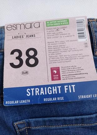 Esmara. джинсы стрейч фит синие.8 фото