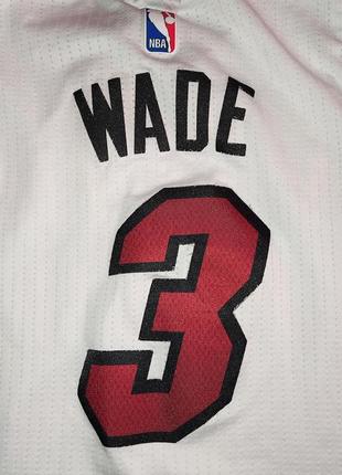 Подростковая баскетбольная майка adidas nba miami heat, wade6 фото