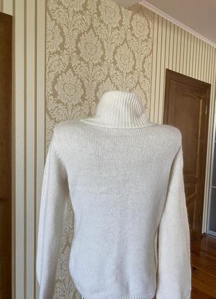 Мягусенький  нежный шикарный ангорово-шерстяной  джемпер свитер кофта👍❤️4 фото