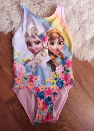 Купальник с анной и эльзой холодное сердце 1,6-2 г