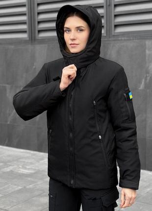 Куртка pbd motive зима жіноча чорний `gr`6 фото