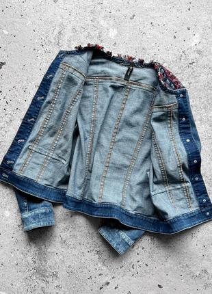 Marc cain women’s blue denim jean jacket жіноча джинсовка, джинсова куртка5 фото