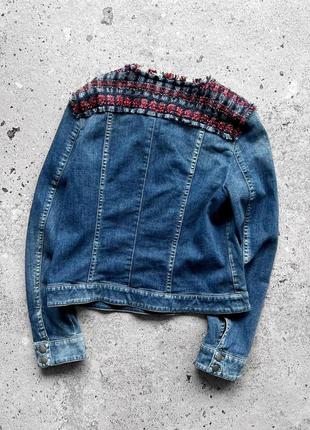 Marc cain women’s blue denim jean jacket жіноча джинсовка, джинсова куртка6 фото