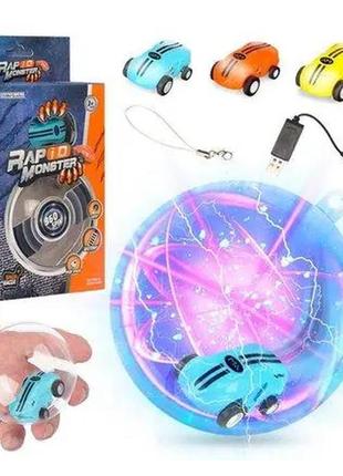 Машинка в кулі rapid monster <unk> інтерактивна дитяча іграшка машинка — спінер usb5 фото