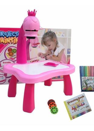 Стол для рисования детский с проектором и доской ∙ столик для ребенка + комплект для рисования ∙ слайды –4 фото