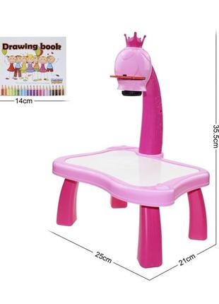 Стол для рисования детский с проектором и доской ∙ столик для ребенка + комплект для рисования ∙ слайды –2 фото