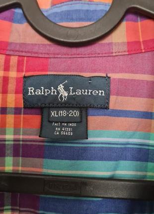 Ralph lauren оригинальная рубашка в клетку, размер xs-m5 фото