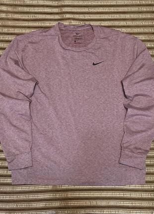 Кофта nike dri-fit long sleeve спортивная лонгслив/свитшот