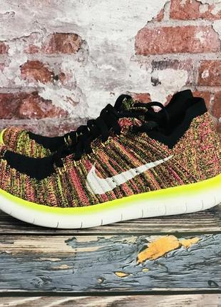 Кроссовки nike free rn flyknit multicolor оригинал8 фото