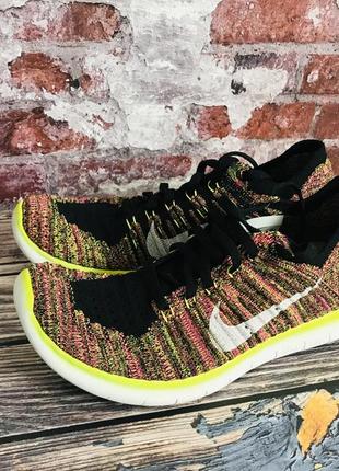 Кроссовки nike free rn flyknit multicolor оригинал7 фото