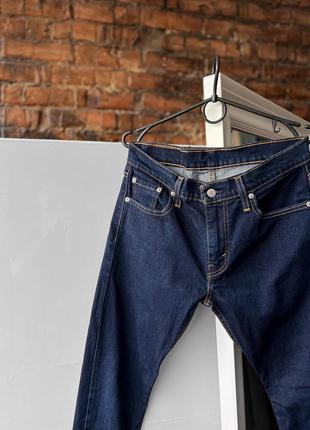 Levi’s 512 men’s blue denim jeans завужені джинси4 фото