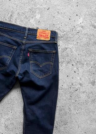 Levi’s 512 men’s blue denim jeans завужені джинси7 фото