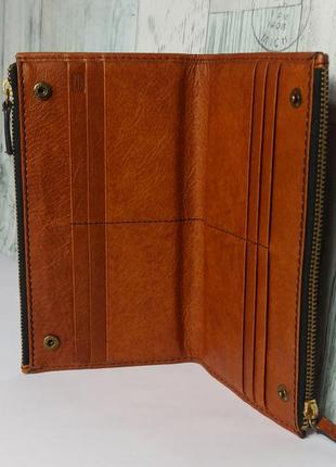 Большой кожаный кошелек портмоне marks &amp; spencer5 фото