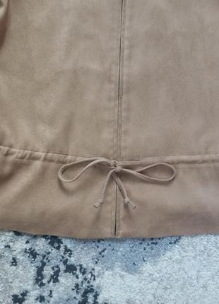Брендовая замшевая куртка пиджак m&s, 14 размер.2 фото