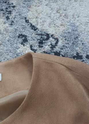 Брендова замшева куртка піджак m&s, 14 розмір.6 фото