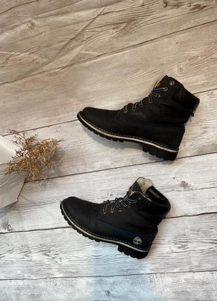 Зимові замшеві черевики на шнурівці шнурки високі тракторна підошва низький каблук нат замш9 фото