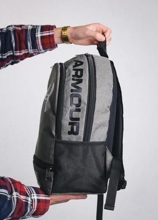 Рюкзак сірий меланж (велике лого) under armour `gr`7 фото