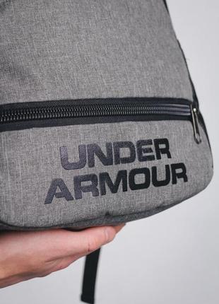 Рюкзак сірий меланж (велике лого) under armour `gr`8 фото
