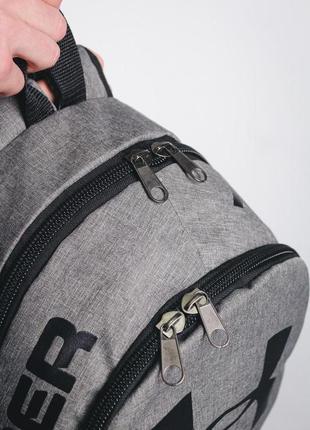 Рюкзак сірий меланж (велике лого) under armour `gr`9 фото