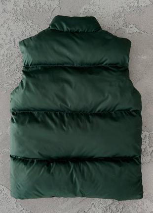 Мужская жилетка nike на весну в зеленом цвете premium качества, стильная и удобная жилетка на каждый день2 фото