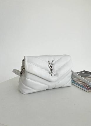 Стильна сумка yves saint laurent pretty bag white