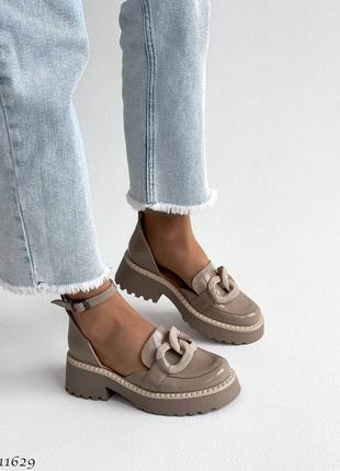 Туфлі шкіряні лак