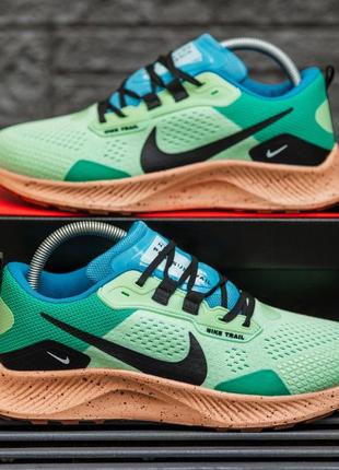 Мужские кроссовки зеленые nike zoom pegasus trail 33 фото