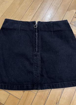 Коротенькая джинсовая юбочка2 фото