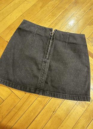 Коротенькая джинсовая юбочка4 фото